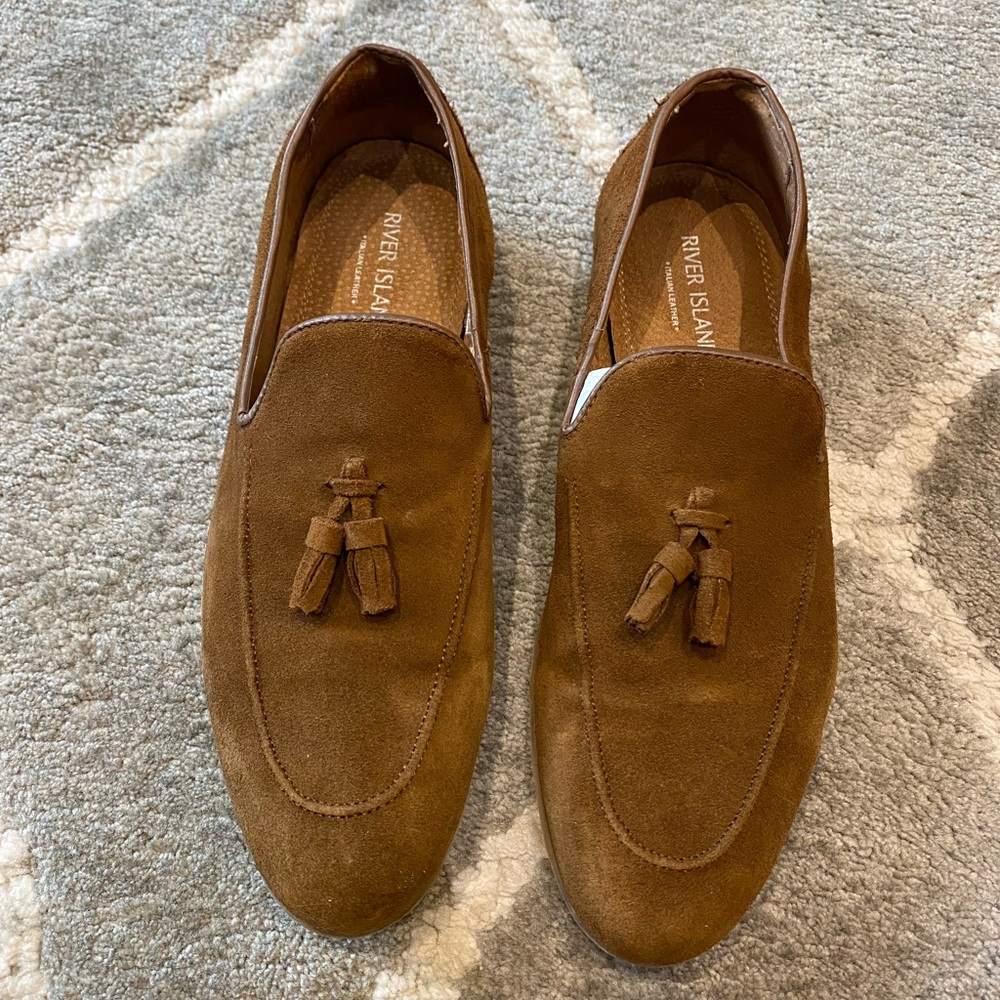 Men’s River Island Tan Suede Loafer